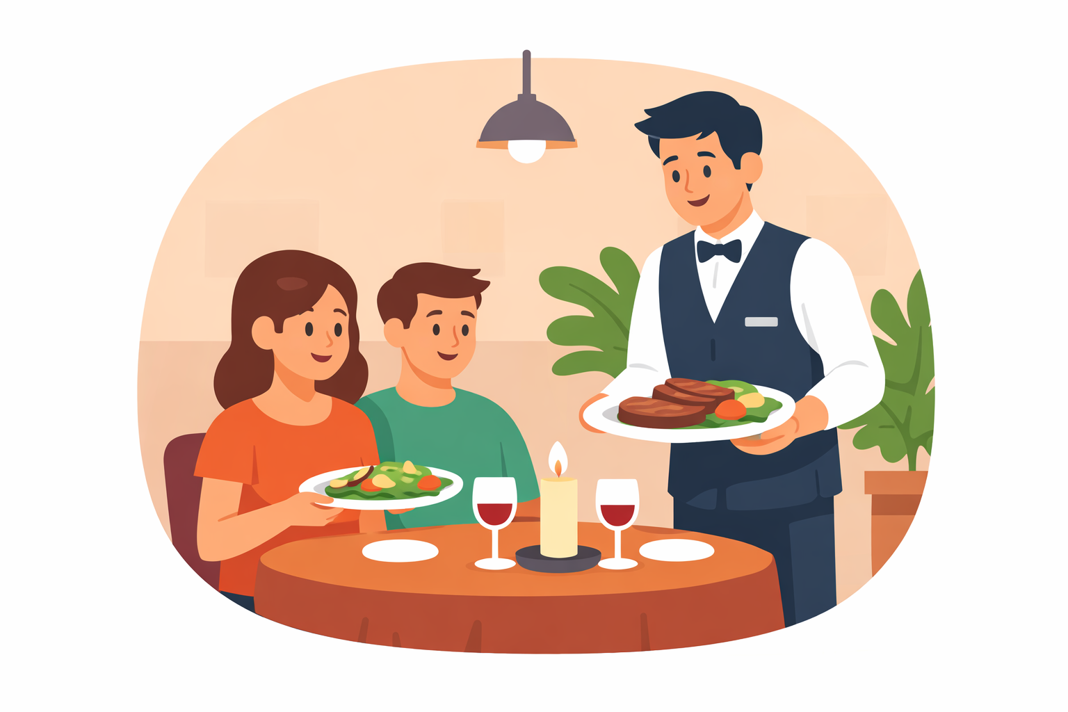 Restaurant website mockup